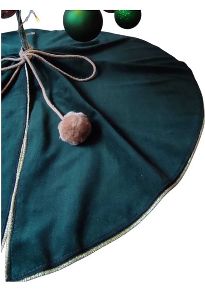 , Yılbaşı Çam Ağacı Altı Örtüsü, Çam Ağacı Ayak Halısı Örtüsü, Yeşil Renk, Kadife 80 Cmmoda Nur fırsatları