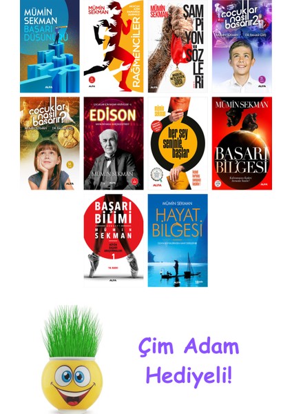 Mümin Sekman 10 Kitap Seti + Çim Adam Hediye