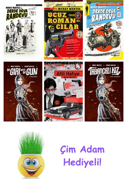 Murat Menteş 6 Kitap Seti + Çim Adam Hediye
