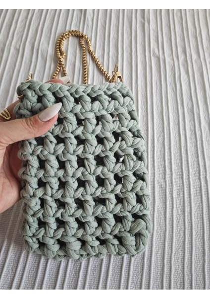 🧶 El Yapımı Penye Ip Telefon Çantası – 12 Renk Seçeneği ile Tarzınızı Yansıtın! fırsatları