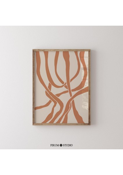 Orta Yüzyıl Modern - Toprak Tonlarında Dekor Için Yanık Turuncu ve Terakota Duvar Sanatı | Rahat Yatak Odaları Için Minimalist Bohem Sanatı | fiyatları