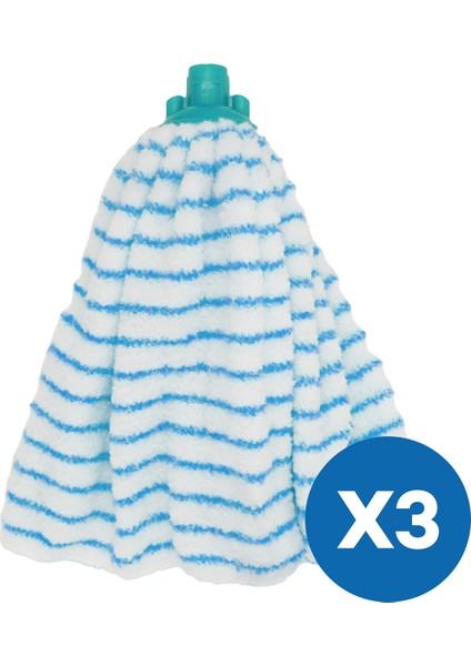 Çizgili Mikrofiber Havlu Mop (3'lü Paket)