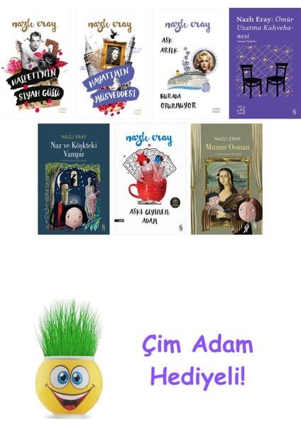 Nazlı Eray 7 Kitap Seti + Çim Adam Hediye