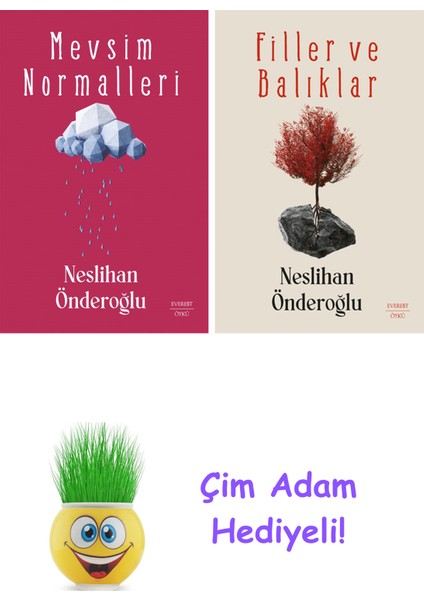 Neslihan Önderoğlu 2 Kitap Seti + Çim Adam Hediye