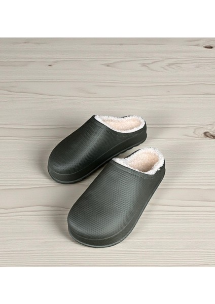 Erkek Haki Içi Yünlü Hafif Taban Ev Terlik fırsatları