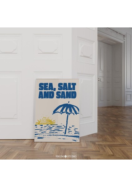 Güneş, Tuz ve Deniz Kıyı Duvar Sanatı, Mavi Tropikal Sanat