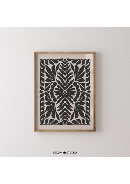 Modern Botanik Eser, Halk Çiçek Illüstrasyonu Duvar Sanatı fiyatları