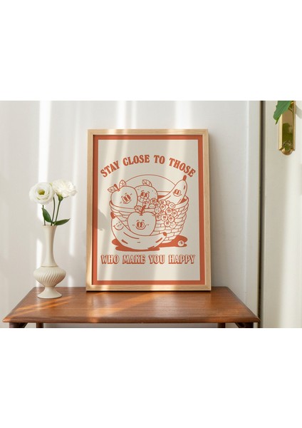 Retro Meyve Poster, Yanık Turuncu Duvar Dekoru, Mutfak Duvar Sanatı, Orta Yüzyıl Poster indirimleri