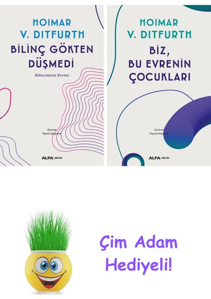 Hoimar Von Ditfurth 2 Kitap Seti + Çim Adam Hediye