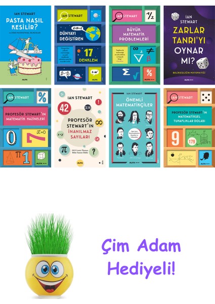 Ian Stewart 8 Kitap Seti + Çim Adam Hediye