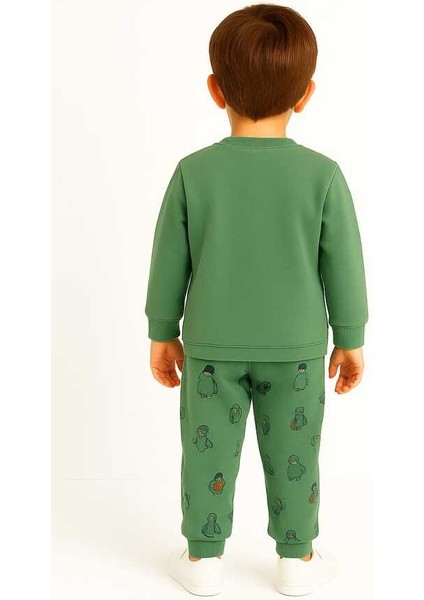 Yeşil Ayıcık 1-3 Yaş Çocuk Alt Üst Takım modelleri