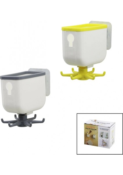 Çok Fonksiyonlu Yapışkan Askı 360 Derece Döner 2.5 - 7.5cm (4887)