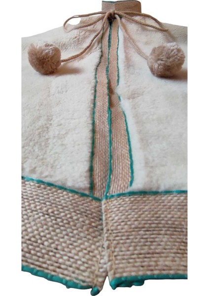 , Yılbaşı Çam Ağacı Altı Örtüsü, Çam Ağacı Ayak Halısı Örtüsü, Krem Renk, Peluş 93 cm fiyatları