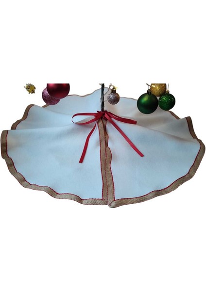 , Yılbaşı Çam Ağacı Altı Örtüsü, Çam Ağacı Ayak Halısı Örtüsü, Beyaz Renk, Peluş 70 cm fiyatları