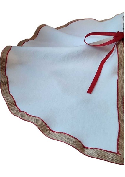 , Yılbaşı Çam Ağacı Altı Örtüsü, Çam Ağacı Ayak Halısı Örtüsü, Beyaz Renk, Peluş 70 cm fırsatları