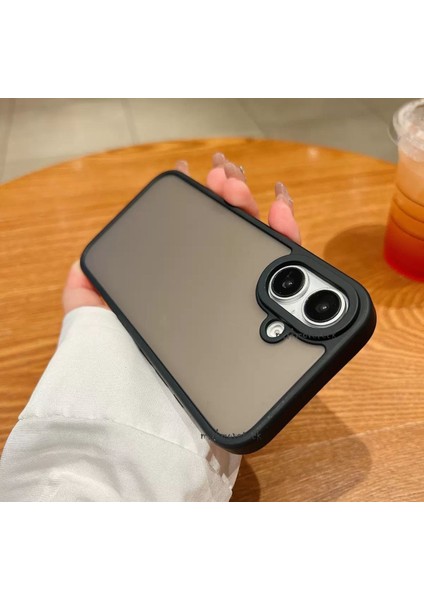 Apple iPhone 17 Kılıf Mat Parmak Izi Yapmaz Kamera Korumalı Renkli Tuşlu Silikon Kapak