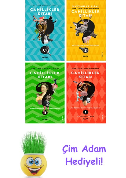 John Lloyd 4 Kitap Seti + Çim Adam Hediye