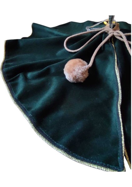 Yılbaşı Çam Ağacı Altı Örtüsü, Çam Ağacı Ayak Halısı Örtüsü, Yeşil Renk,kadife 70 cm fırsatları