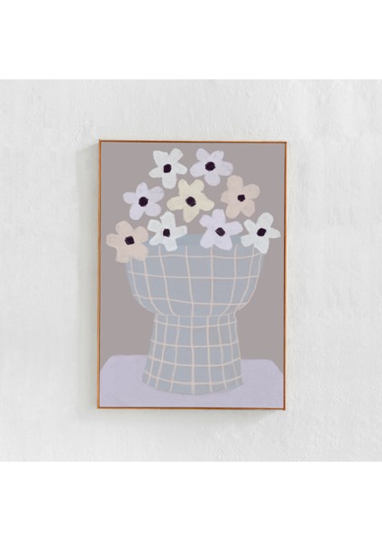 Vazoda Çiçekler Posteri: Çiçek Sanatı. Yatak Odası Için Iskandinav Bohem Dekoru