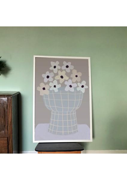 Vazoda Çiçekler Posteri: Çiçek Sanatı. Yatak Odası Için Iskandinav Bohem Dekoru fiyatları