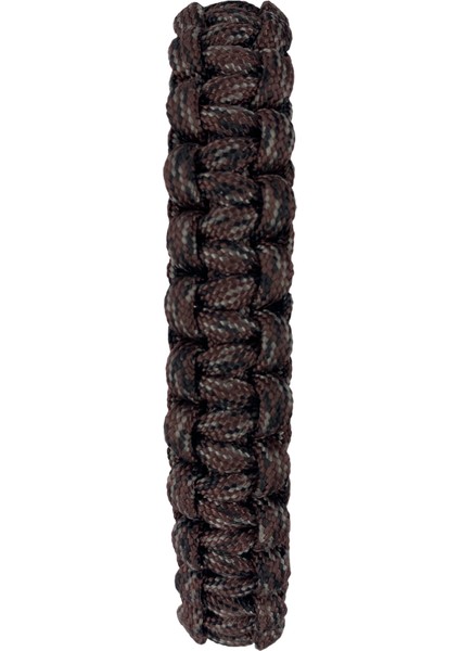 Koyu Kahverengi Üstü Siyah Gri Paracord Bileklik