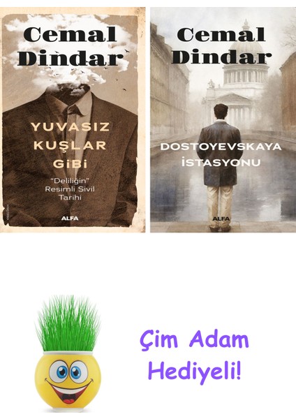 Cemal Dindar 2 Kitap Seti + Çim Adam Hediye