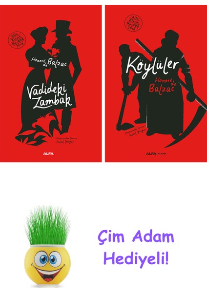 Honore De Balzac 2 Kitap Seti + Çim Adam Hediye