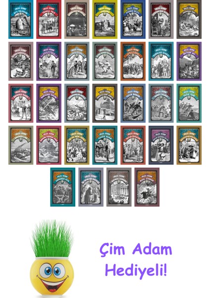 Jules Verne 32 Kitap Seti + Çim Adam Hediye