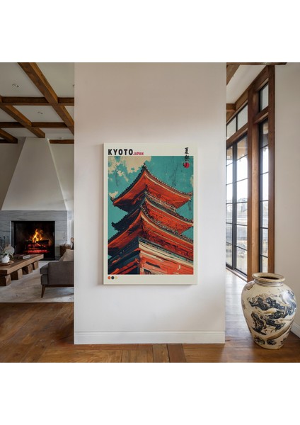 Kyoto Tapınağı Duvar Sanatı, Japon Pagoda Mimarisi Posteri, Geleneksel Japonya fiyatları