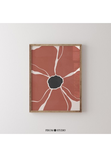 Kırmızı Gelincik, Sanat, Toprak Tonları, Çiçek Illüstrasyonu fiyatları