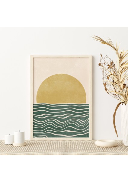 Yaz Duvar Dekoru, Toprak Tonları Duvar Sanatı, Bohem Sanatı, Yükselen Güneş Duvar Sanatı