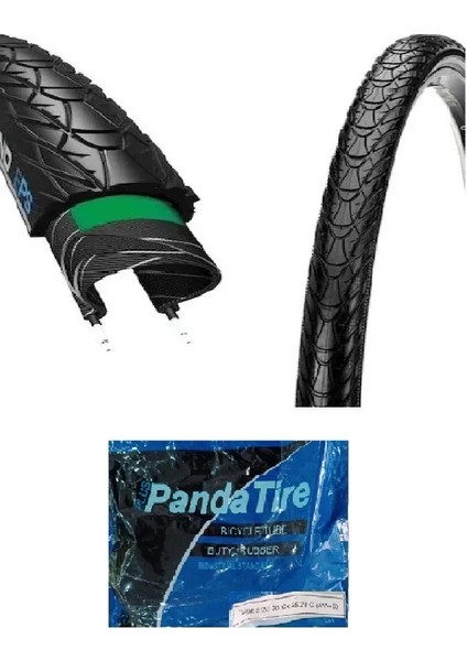 27.5 Jant 27.5x1.75 Bisiklet Dış Lastiği Zırhlı (Telli) C1698N Allround + Plus Panda Iç Lastik Seti
