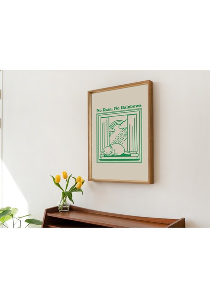 Minimal Kedi Duvarı, Olumlama Sanatı, Retro Duvar Dekoru, Yağmursuz Sanat modelleri