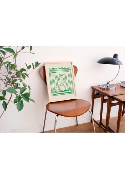 Minimal Kedi Duvarı, Olumlama Sanatı, Retro Duvar Dekoru, Yağmursuz Sanat indirimleri