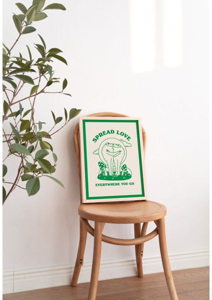 Kurbağa Mantar Duvarı, Olumlama Dekoru, Büyük Sanat, Baskılar fiyatları