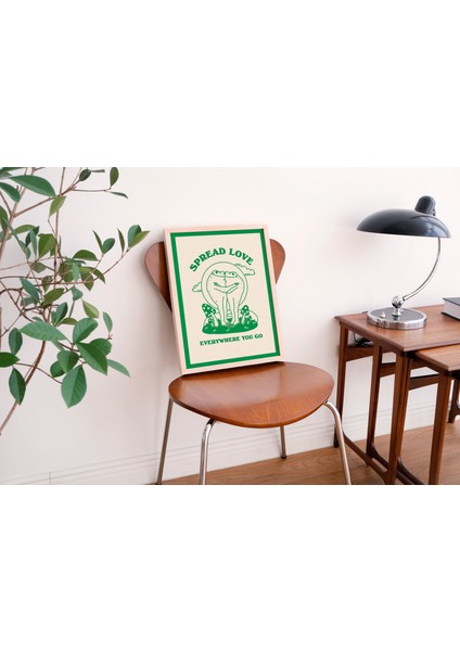 Kurbağa Mantar Duvarı, Olumlama Dekoru, Büyük Sanat, Baskılar indirimleri