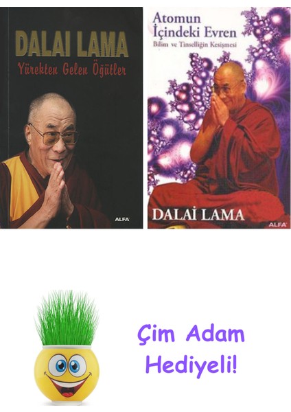 Dalai Lama 2 Kitap Seti + Çim Adam Hediye