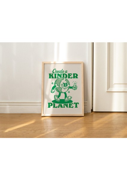 Retro Alıntı Sanat Baskısı, Dünya Gezegeni Illüstrasyonu, Trend 70'ler Poster Baskısı, A3 A4 A2 Duvar Dekoru