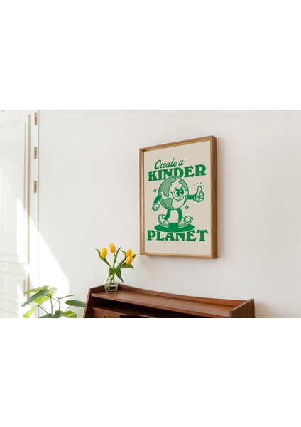 Retro Alıntı Sanat Baskısı, Dünya Gezegeni Illüstrasyonu, Trend 70'ler Poster Baskısı, A3 A4 A2 Duvar Dekoru modelleri