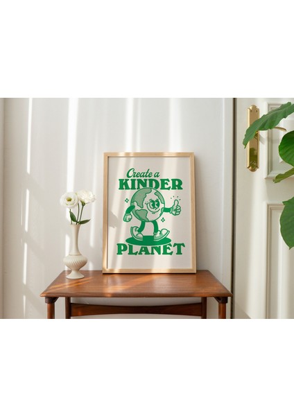 Retro Alıntı Sanat Baskısı, Dünya Gezegeni Illüstrasyonu, Trend 70'ler Poster Baskısı, A3 A4 A2 Duvar Dekoru fırsatları