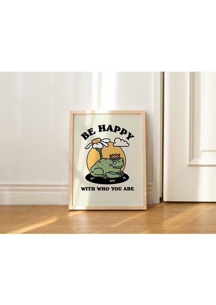 Kraliyet Kurbağası, Olumlu Söz Posteri, Ruh Sağlığı Duvar Dekoru