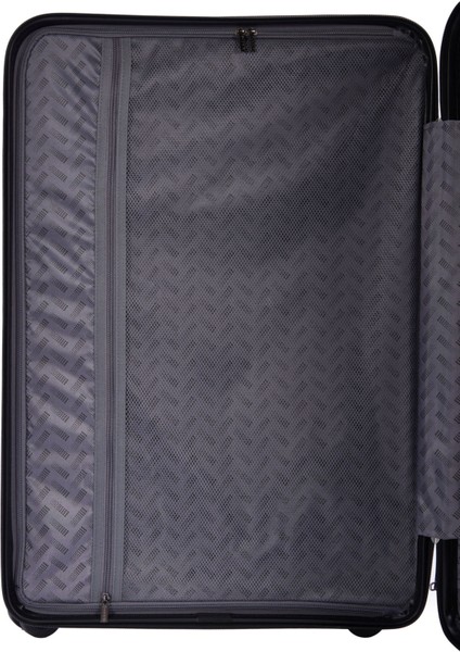 Benetton 2'li Set Büyük ve Kabin Boy %100 Polipropilen Valiz Siyah 14BNT8002