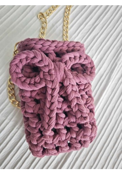 🧶 El Yapımı Penye Ip Telefon Çantası – 12 Renk Seçeneği ile Tarzınızı Yansıtın! fiyatları