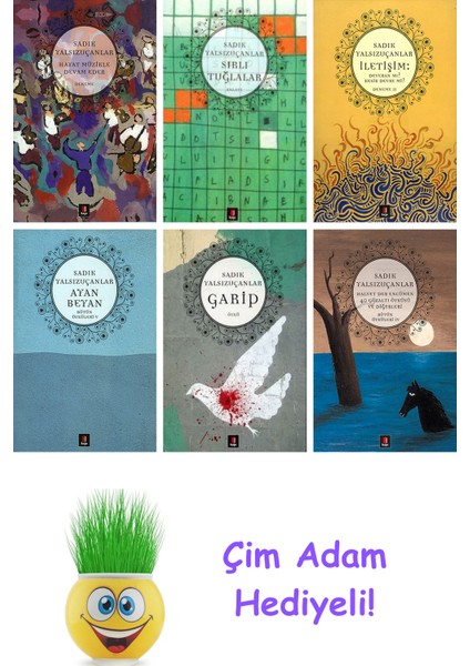 Sadık Yalsızuçanlar 6 Kitap Seti + Çim Adam Hediye