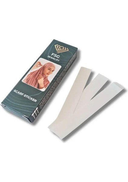 Eşarp Kaydırmaz Çift Taraflı Sticker - 50'li Paket (Kaydırmaz Bant) modelleri