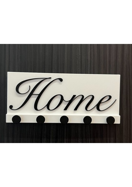 Anahtar Askısı ve Duvar Organizeri 5 Adet Asma Bölmeli