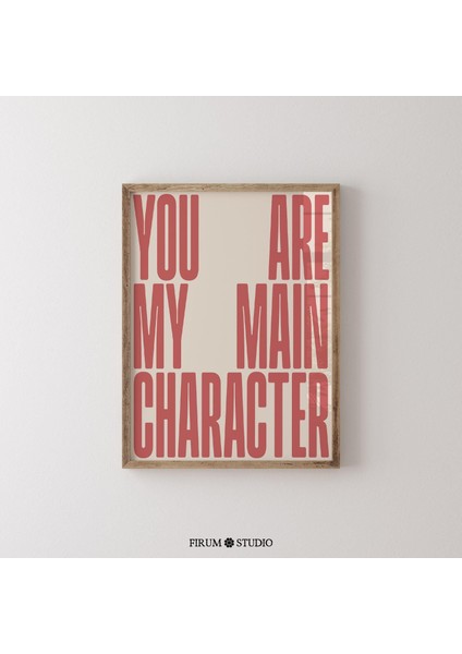 Sevgililer Günü Için Kırmızı ve Bej Renklerinde Modern Tipografik Aşk - Şık Daire Veya Yatak Odası Dekoru Için Minimalist Duvar Sanatı | fiyatları