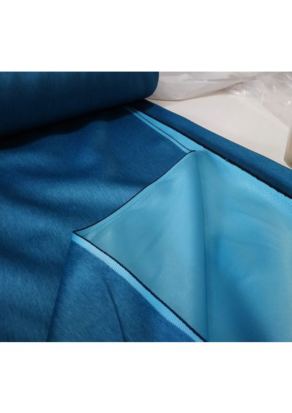 Turkuaz - Blackout Fon Perde - Pilesiz Düz Dikim - TURK1616 modelleri