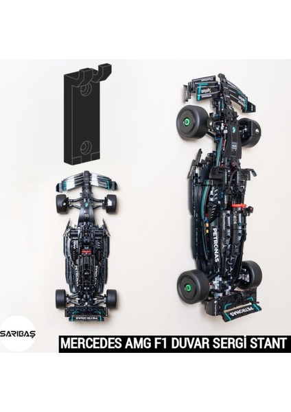 Technic Yapım Oyuncakları 42171 Mercedes Amg F1 - Model Araba Uyumlu Duvar Sergi Stant