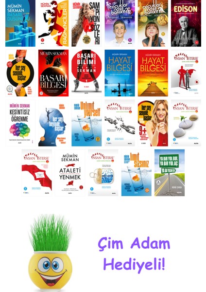 Mümin Sekman 23 Kitap Seti + Çim Adam Hediye